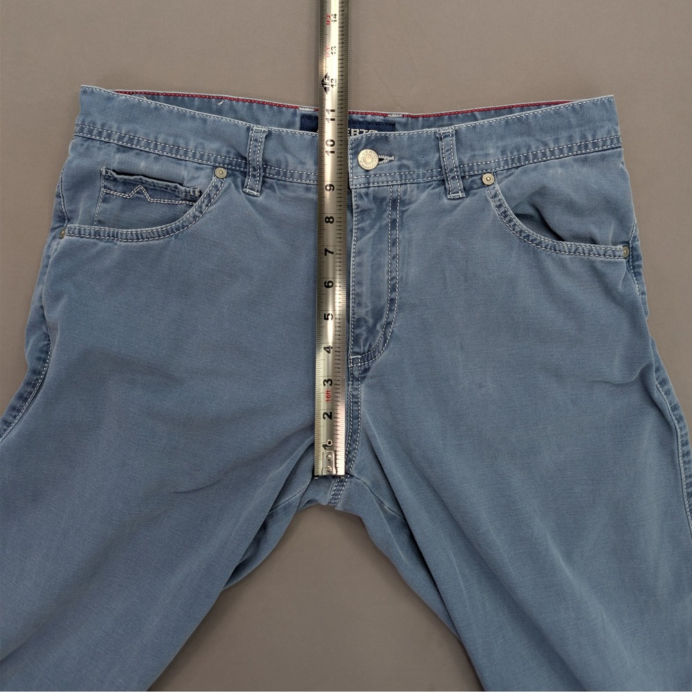 Alberto Modern Fit Blue Stretch Pants 34x32 (Tag 34x34) - Picture 12 of 14
